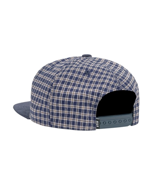 HUF（ハフ）の「1993 PLAID SNAPBACK　HUF ハフ キャップ（キャップ・メンズ・ライトブラウン/ネイビー・O/S）」の4枚目の写真