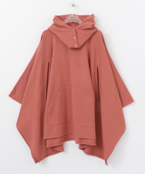 LAATO（ラート）の「PONCHO HOODIE（Tシャツ/カットソー・レディース・レッド/グリーン・FREE）」の4枚目の写真