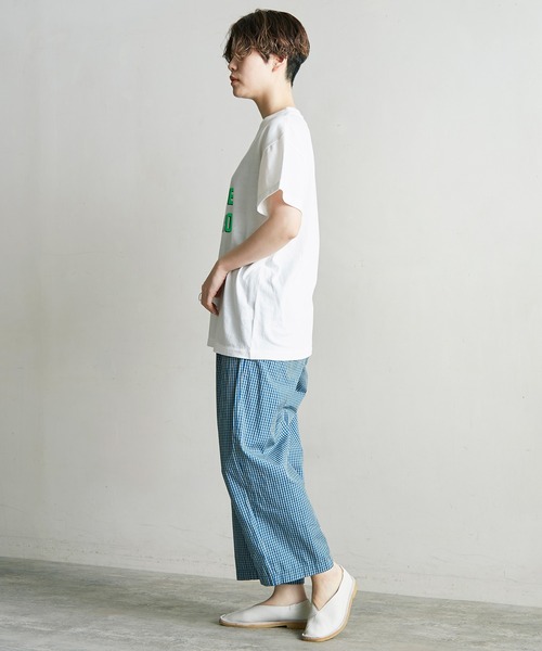 note et silence (ノートエシロンス)の「PARAISO ロゴT(Tシャツ/カットソー・レディース・ベージュ/チャコールグレー/ホワイト・FREE)」の10枚目の写真