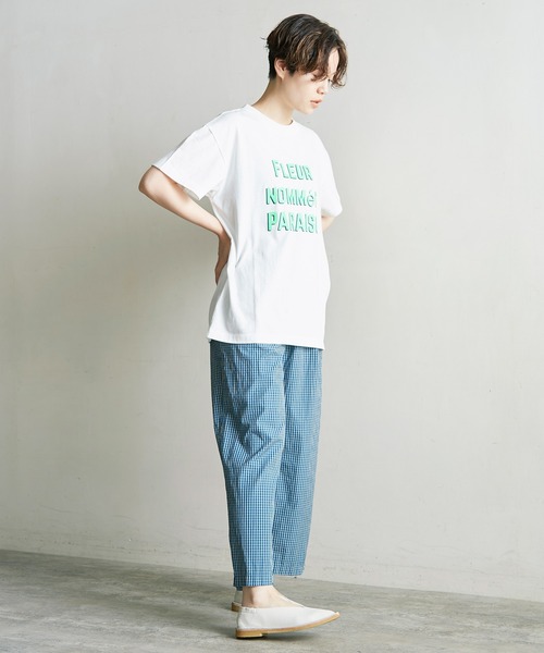 note et silence (ノートエシロンス)の「PARAISO ロゴT(Tシャツ/カットソー・レディース・ベージュ/チャコールグレー/ホワイト・FREE)」の18枚目の写真