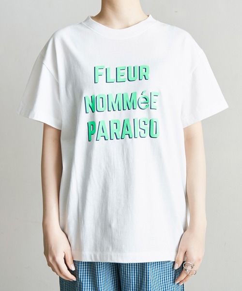 note et silence (ノートエシロンス)の「PARAISO ロゴT(Tシャツ/カットソー・レディース・ベージュ/チャコールグレー/ホワイト・FREE)」の12枚目の写真