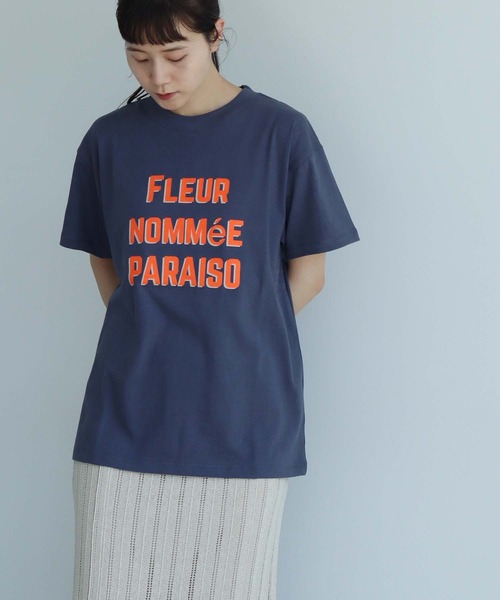 note et silence (ノートエシロンス)の「PARAISO ロゴT(Tシャツ/カットソー・レディース・ベージュ/チャコールグレー/ホワイト・FREE)」の22枚目の写真