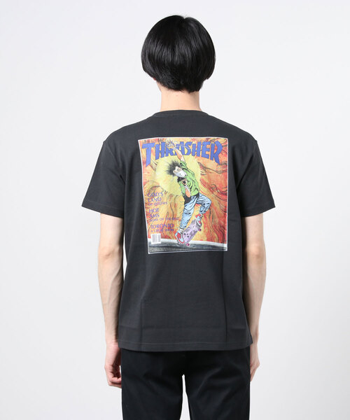 THRASHER(スラッシャー)の「【ムラサキスポーツ別注】THRASHER/スラッシャー ルーズシルエット バックプリントプリントTシャツ TH91281H SEP 87(Tシャツ/カットソー・メンズ・ホワイト/ブラック/グレー・XL/M/L)」の5枚目の写真
