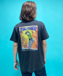 【ムラサキスポーツ別注】THRASHER/スラッシャー ルーズシルエット バックプリントプリントTシャツ TH91281H SEP 87