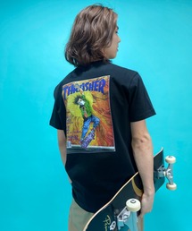 【ムラサキスポーツ別注】THRASHER/スラッシャー ルーズシルエット バックプリントプリントTシャツ TH91281H SEP 87