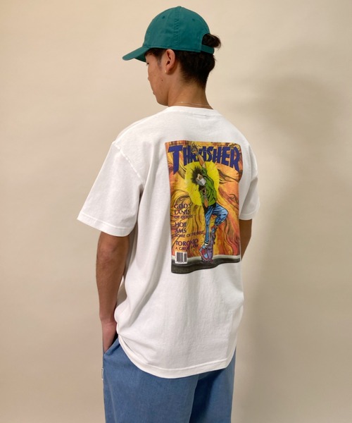 THRASHER(スラッシャー)の「【ムラサキスポーツ別注】THRASHER/スラッシャー ルーズシルエット バックプリントプリントTシャツ TH91281H SEP 87(Tシャツ/カットソー・メンズ・ホワイト/ブラック/グレー・XL/M/L)」の12枚目の写真