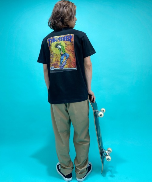 THRASHER(スラッシャー)の「【ムラサキスポーツ別注】THRASHER/スラッシャー ルーズシルエット バックプリントプリントTシャツ TH91281H SEP 87(Tシャツ/カットソー・メンズ・ホワイト/ブラック/グレー・XL/M/L)」の22枚目の写真