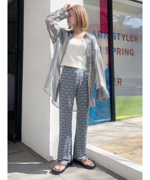 MURUA（ムルーア）の「コモンニットパンツ（その他パンツ・レディース・イエロー/ブルー/ブラウン・FREE）」の19枚目の写真