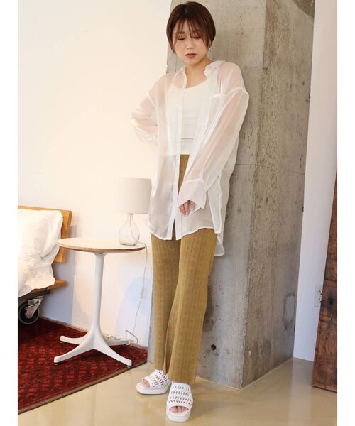 MURUA（ムルーア）の「コモンニットパンツ（その他パンツ・レディース・イエロー/ブルー/ブラウン・FREE）」の21枚目の写真