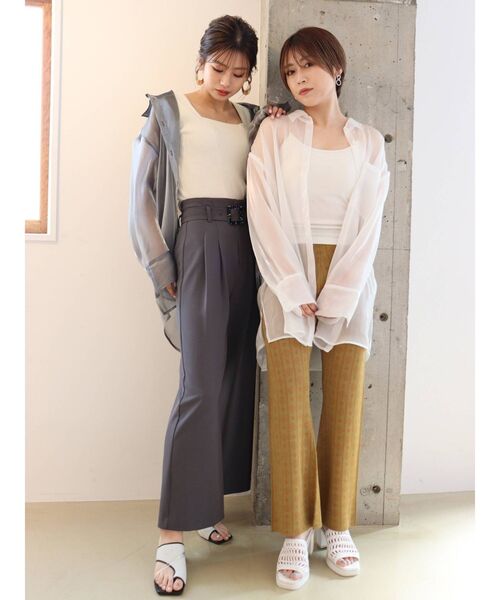 MURUA（ムルーア）の「コモンニットパンツ（その他パンツ・レディース・イエロー/ブルー/ブラウン・FREE）」の22枚目の写真