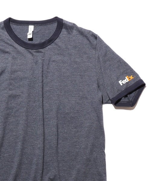 FedEX(フェデックス)の「FedEx/フェデックス FED Bella Canvas Mens Jersey Short Sleeve Ringer T/S 半袖Tシャツ リンガーTシャツ(Tシャツ/カットソー・メンズ・ネイビー・M/L/XL)」の1枚目の写真
