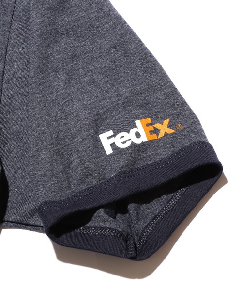 FedEX(フェデックス)の「FedEx/フェデックス FED Bella Canvas Mens Jersey Short Sleeve Ringer T/S 半袖Tシャツ リンガーTシャツ(Tシャツ/カットソー・メンズ・ネイビー・M/L/XL)」の5枚目の写真
