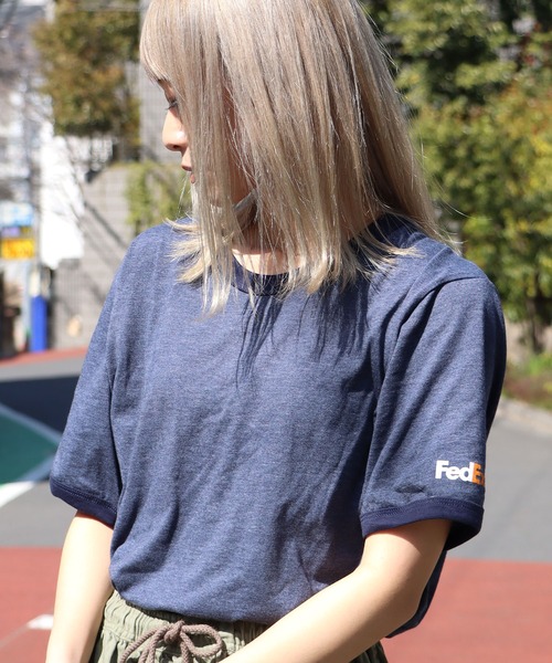 FedEX(フェデックス)の「FedEx/フェデックス FED Bella Canvas Mens Jersey Short Sleeve Ringer T/S 半袖Tシャツ リンガーTシャツ(Tシャツ/カットソー・メンズ・ネイビー・M/L/XL)」の11枚目の写真