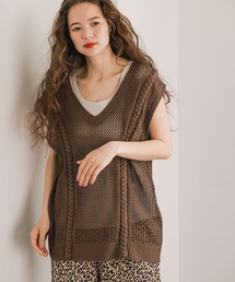 デザインニットベスト