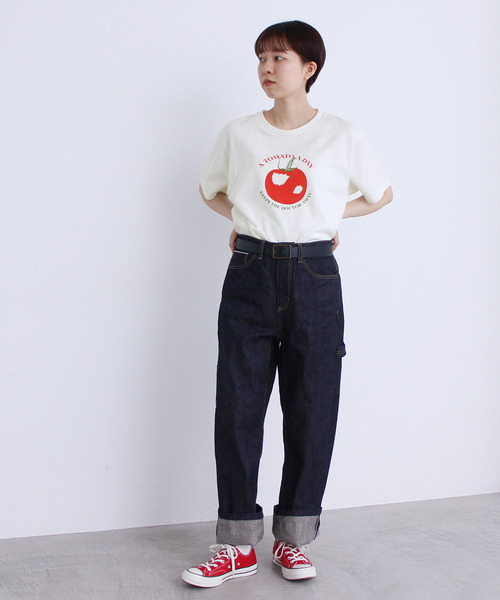 PAR ICI(パーリッシィ)の「VEGETABLE T-SHIRT(Tシャツ/カットソー・レディース・グリーン/レッド/イエロー・FREE)」の17枚目の写真