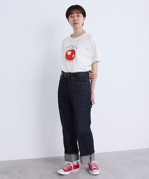 PAR ICI(パーリッシィ)の「VEGETABLE T-SHIRT(Tシャツ/カットソー・レディース・グリーン/レッド/イエロー・FREE)」の12枚目の写真