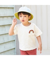 petit main | かぎ編みモチーフつきTシャツ(Tシャツ/カットソー)