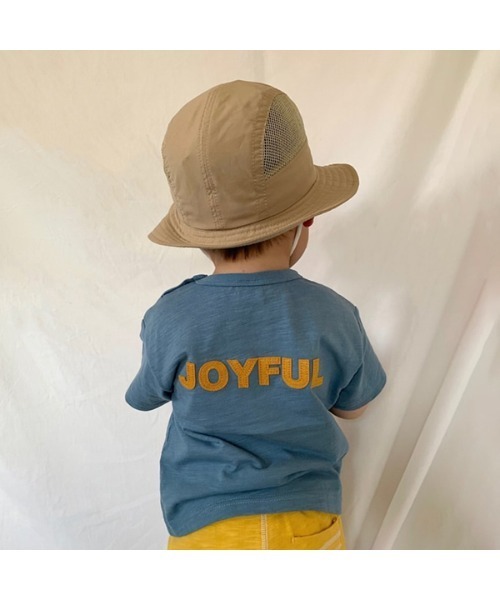 petit main（プティマイン）の「かぎ編みモチーフつきTシャツ（Tシャツ/カットソー・キッズ・ホワイト/カーキ/ブルー・80ｃｍ/90cm/110cm/100cm/120cm/130cm）」の21枚目の写真