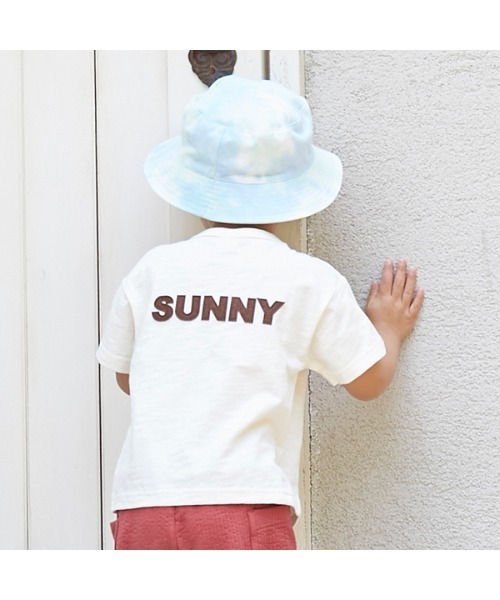 petit main（プティマイン）の「かぎ編みモチーフつきTシャツ（Tシャツ/カットソー・キッズ・ホワイト/カーキ/ブルー・80ｃｍ/90cm/110cm/100cm/120cm/130cm）」の19枚目の写真