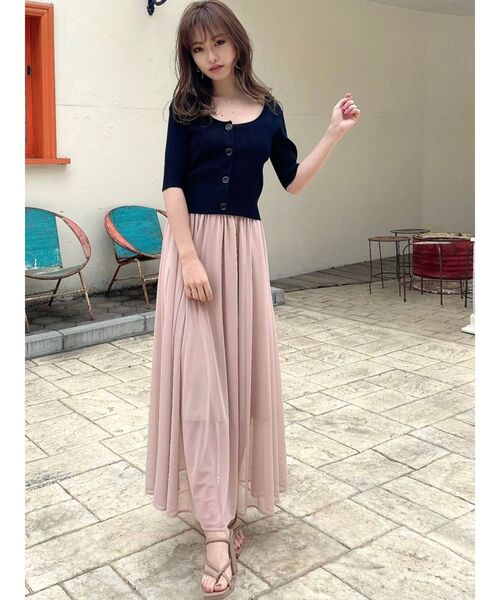 RESEXXY（リゼクシー）の「2WAYリブニットトップス【セット着用可能】（ニット/セーター・レディース・ブラック/グリーン/モカ・FREE）」の22枚目の写真