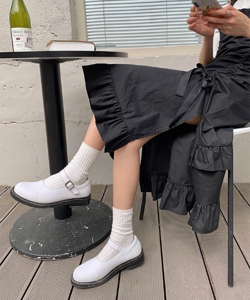 MAISON DE THERESE(メゾン ド テレーズ)の「スリット付きフリルキャミワンピース(ワンピース・レディース・ホワイト/ブラック・S/M)」の9枚目の写真