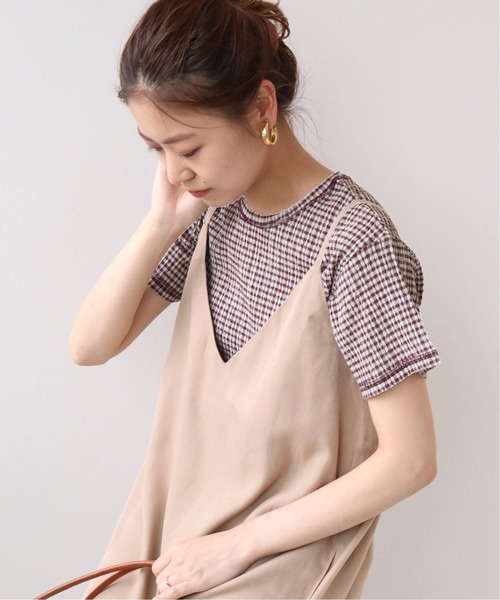 JOURNAL STANDARD relume（ジャーナルスタンダード　レリューム）の「クレープカールマイヤークルーネックTシャツ◆（Tシャツ/カットソー・レディース・ブルー/ブラウン/グリーン・FREE）」の8枚目の写真