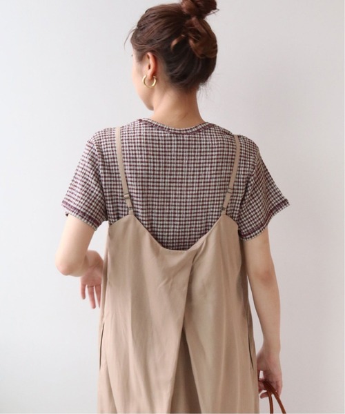 JOURNAL STANDARD relume（ジャーナルスタンダード　レリューム）の「クレープカールマイヤークルーネックTシャツ◆（Tシャツ/カットソー・レディース・ブルー/ブラウン/グリーン・FREE）」の9枚目の写真