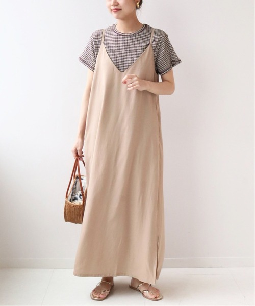 JOURNAL STANDARD relume（ジャーナルスタンダード　レリューム）の「クレープカールマイヤークルーネックTシャツ◆（Tシャツ/カットソー・レディース・ブルー/ブラウン/グリーン・FREE）」の4枚目の写真