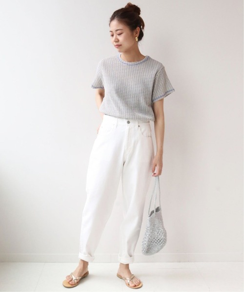 JOURNAL STANDARD relume（ジャーナルスタンダード　レリューム）の「クレープカールマイヤークルーネックTシャツ◆（Tシャツ/カットソー・レディース・ブルー/ブラウン/グリーン・FREE）」の16枚目の写真