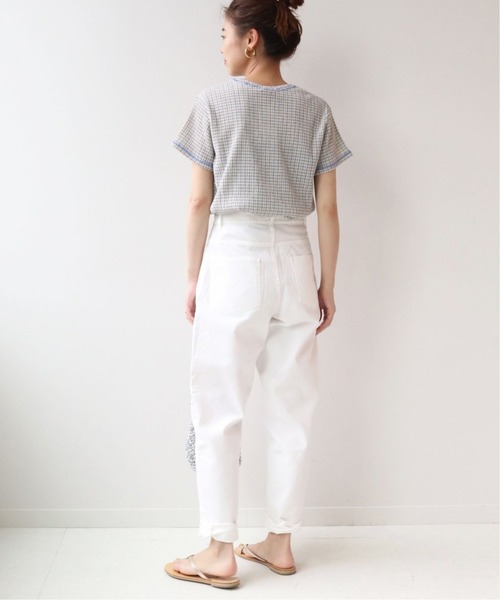 JOURNAL STANDARD relume（ジャーナルスタンダード　レリューム）の「クレープカールマイヤークルーネックTシャツ◆（Tシャツ/カットソー・レディース・ブルー/ブラウン/グリーン・FREE）」の19枚目の写真