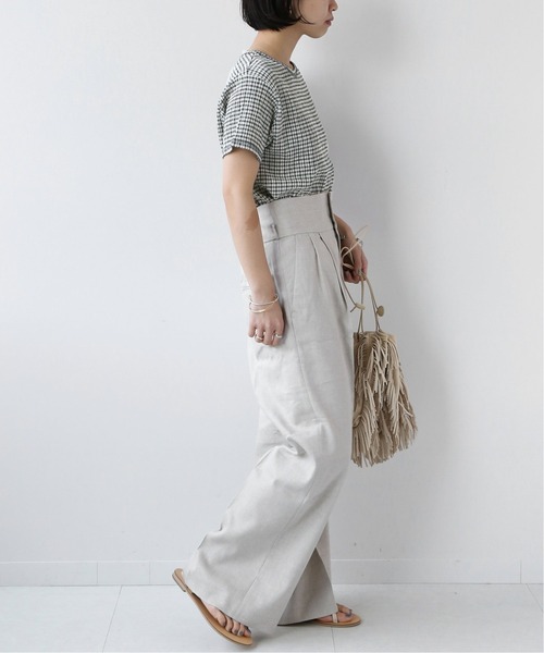 JOURNAL STANDARD relume（ジャーナルスタンダード　レリューム）の「クレープカールマイヤークルーネックTシャツ◆（Tシャツ/カットソー・レディース・ブルー/ブラウン/グリーン・FREE）」の11枚目の写真