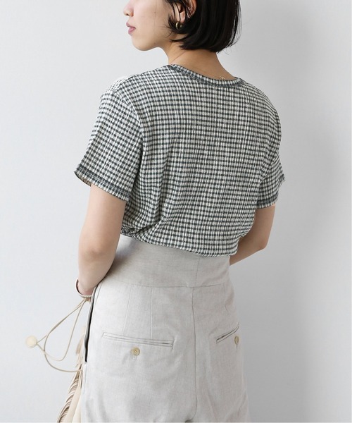 JOURNAL STANDARD relume（ジャーナルスタンダード　レリューム）の「クレープカールマイヤークルーネックTシャツ◆（Tシャツ/カットソー・レディース・ブルー/ブラウン/グリーン・FREE）」の15枚目の写真