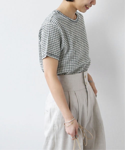 JOURNAL STANDARD relume（ジャーナルスタンダード　レリューム）の「クレープカールマイヤークルーネックTシャツ◆（Tシャツ/カットソー・レディース・ブルー/ブラウン/グリーン・FREE）」の14枚目の写真