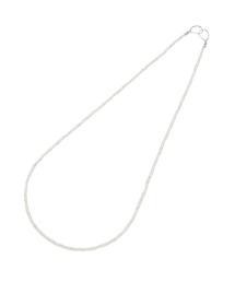 メタルカラービーズマスクチェーンネックレス