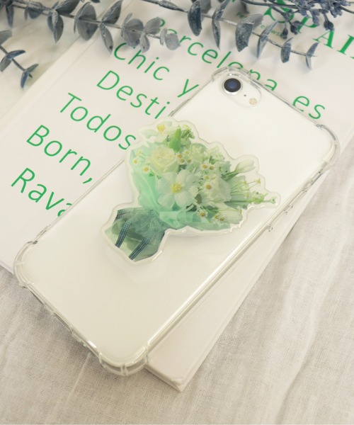 emesuelee（エメスーリー）の「バリエーションスマホリング 便利 韓国 可愛い（スマホグッズ・レディース・D/A/F/E/H/J/I/B/K/C/G/L/R/S/T/U/V/W/X/Y/Z/Q/P/O/N/M/ホワイト/パープル/ホワイト系3/ホワイト系2/ホワイト系1/ピンク/ピンク系1/イエロー/ピンク系3/ピンク系2/ブラウン系2/ブラウン・フリー）」の4枚目の写真