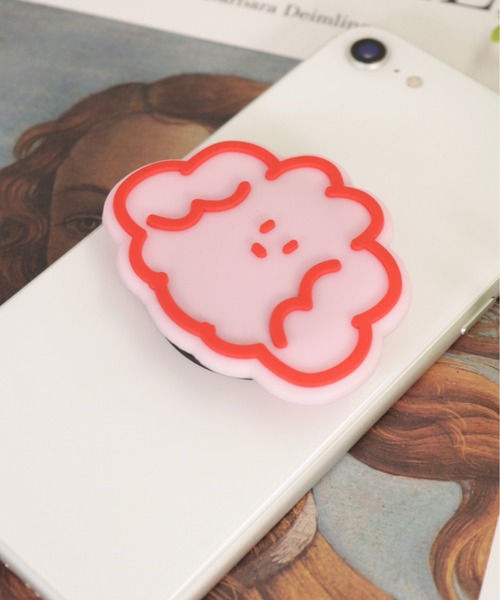 emesuelee（エメスーリー）の「バリエーションスマホリング 便利 韓国 可愛い（スマホグッズ・レディース・D/A/F/E/H/J/I/B/K/C/G/L/R/S/T/U/V/W/X/Y/Z/Q/P/O/N/M/ホワイト/パープル/ホワイト系3/ホワイト系2/ホワイト系1/ピンク/ピンク系1/イエロー/ピンク系3/ピンク系2/ブラウン系2/ブラウン・フリー）」の13枚目の写真