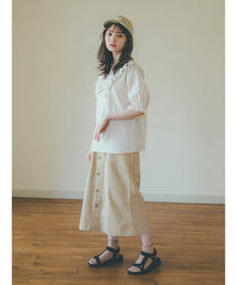 ehka sopo | 【橋下美好×ehka sopo】フロントボタンスカート(スカート)