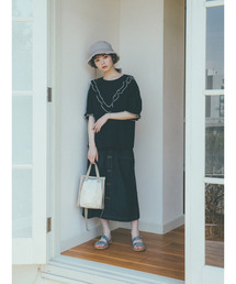 ehka sopo | 【橋下美好×ehka sopo】フロントボタンスカート(スカート)