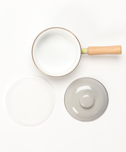 TIMELESS COMFORT（タイムレスコンフォート）の「”富士琺瑯”×Homeland　琺瑯片手鍋　14cm（鍋/フライパン・レディース・グレー/アイボリー・ONE SIZE）」の13枚目の写真