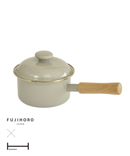 TIMELESS COMFORT（タイムレスコンフォート）の「”富士琺瑯”×Homeland　琺瑯片手鍋　14cm（鍋/フライパン・レディース・グレー/アイボリー・ONE SIZE）」の14枚目の写真