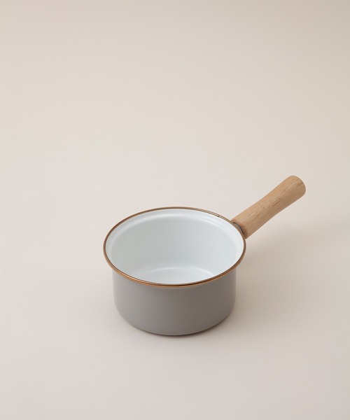 TIMELESS COMFORT（タイムレスコンフォート）の「”富士琺瑯”×Homeland　琺瑯片手鍋　14cm（鍋/フライパン・レディース・グレー/アイボリー・ONE SIZE）」の20枚目の写真