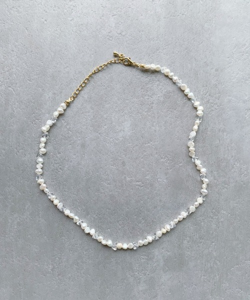 iso(イソ)の「MIXパールネックレス(ネックレス・レディース・ゴールド・FREE)」の4枚目の写真