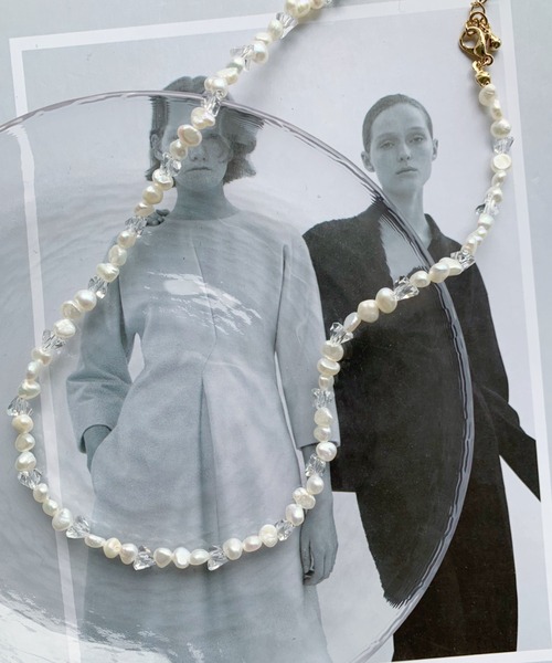 iso(イソ)の「MIXパールネックレス(ネックレス・レディース・ゴールド・FREE)」の7枚目の写真