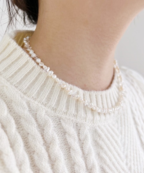 iso(イソ)の「MIXパールネックレス(ネックレス・レディース・ゴールド・FREE)」の15枚目の写真