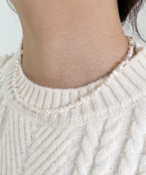 iso(イソ)の「MIXパールネックレス(ネックレス・レディース・ゴールド・FREE)」の16枚目の写真