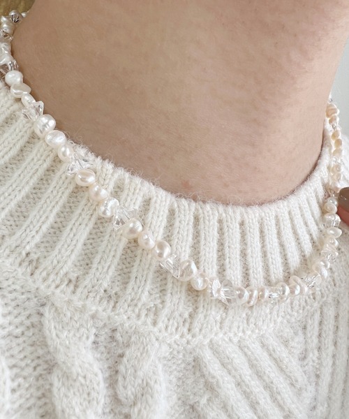 iso(イソ)の「MIXパールネックレス(ネックレス・レディース・ゴールド・FREE)」の17枚目の写真