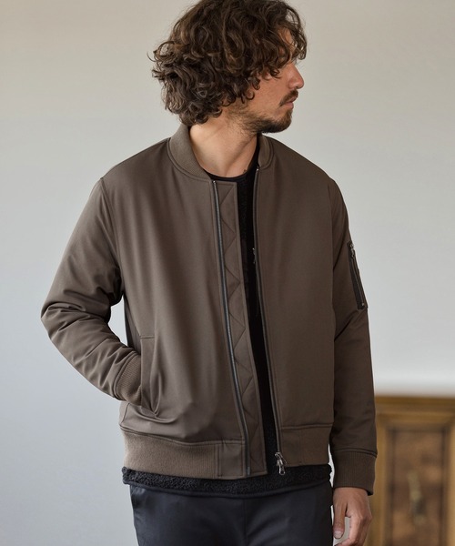 Magine(マージン)の「mj7937-THINSULATE CONTEMPORARY MA-1 ジャケット(MA-1・メンズ・ブラック/オリーブ/カーキブラウン・48/44/46)」の7枚目の写真