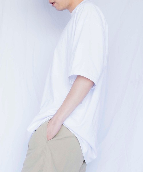 PRO CLUB (プロクラブ)の「Pro Club プロクラブ/6.5oz ヘビーウェイトクルーネックTシャツ (ユニセックス)(Tシャツ/カットソー・メンズ・ホワイト/ブラック/マスタード/ブラウン・SMALL/LARGE/XXX-LARGE/MEDIUM/XX-LARGE/X-LARGE)」の5枚目の写真