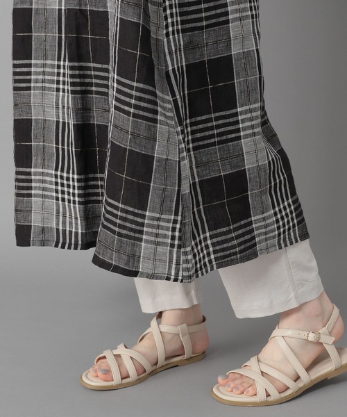 studio CLIP（スタディオクリップ）の「《Natural by studio CLIP》リラックスギャザーワンピース（ワンピース・レディース・ブラック/ベージュ/オフホワイト・FREE）」の9枚目の写真