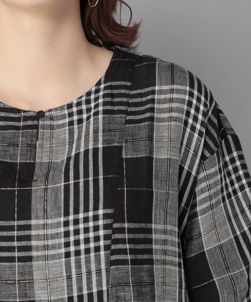 studio CLIP（スタディオクリップ）の「《Natural by studio CLIP》リラックスギャザーワンピース（ワンピース・レディース・ブラック/ベージュ/オフホワイト・FREE）」の14枚目の写真